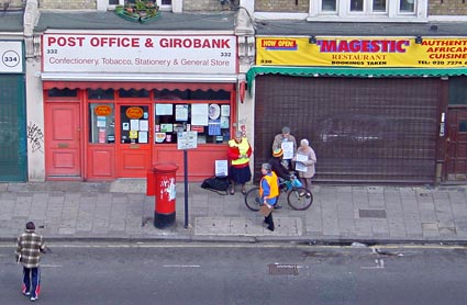 Post Office, 332, Coldharbour Lane. Lost Brixton - disappeared shops and stores, Brixton. Historical Brixton - old and new photos of Brixton, Lambeth, London, SW9 