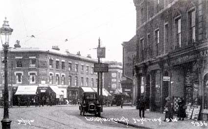 Loughborough Junction, junction of Coldharbour Lane and Hinton Road, Brixton, London 1921