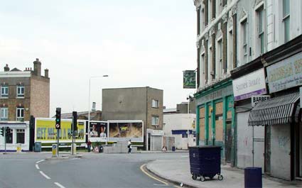 Loughborough Junction, junction of Coldharbour Lane and Hinton Road