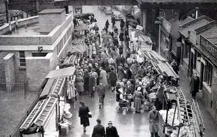 Pope's Road street market, Brixton, 1950s