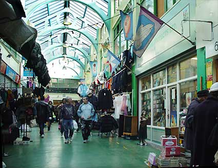 Market Row shopping arcade, off Electric Lane, Brixton