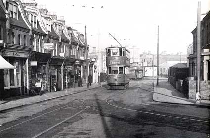 Shops, Milkwood Road by Poplar Walk Road, London, SE24, 1951