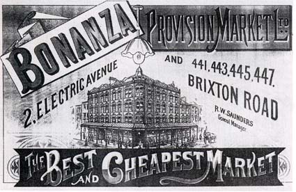 Bonanza Provision Market, Electric Avenue, Brixton 1891