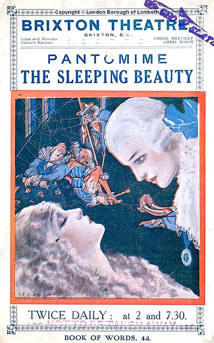 The Sleeping Beauty' pantomime, performed at the Brixton Theatre