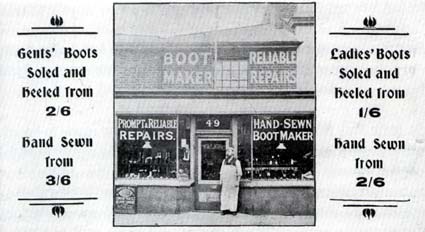 R A Kingwood, Boot Maker and Repairer, 49 Water Lane