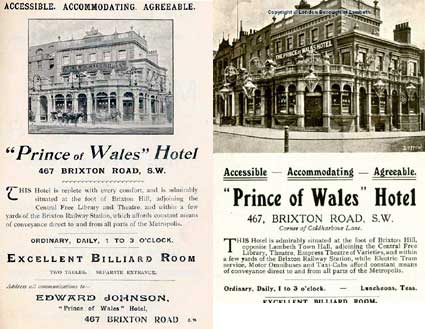 Prince of Wales Hotel and public house, Coldharbour Lane, Brixton