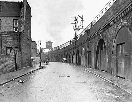 Brixton Station Road looking east towards Canterbury Road, Brixton, 1940