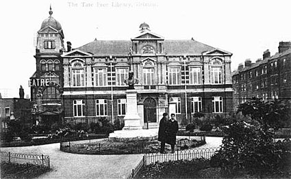 Tate Library and Brixton Theatre around 1900