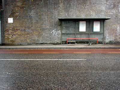 Bus stop, Gresham Road, Brixton