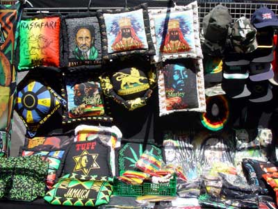 Rastafarian market stall, Brixton Station Road, Brixton, Lambeth, London