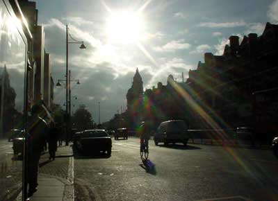 Autumn sun, Brixton Rd