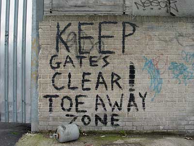 Keep Gates Clear, Somerleyton Road, Brixton, London