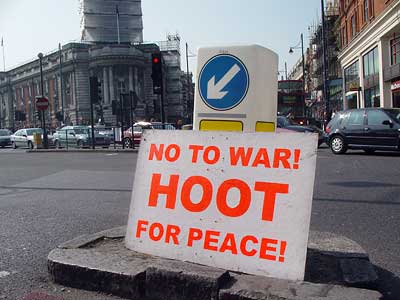 'Hoot for Peace', Brixton Road, Brixton, Lambeth, London, England SW9