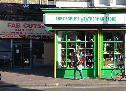 Atlantic Road and other street scenes around Brixton, London, February 2008