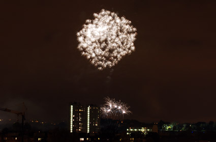 Brockwell Park fireworks, Brixton, Lambeth, London SW9, November 2007