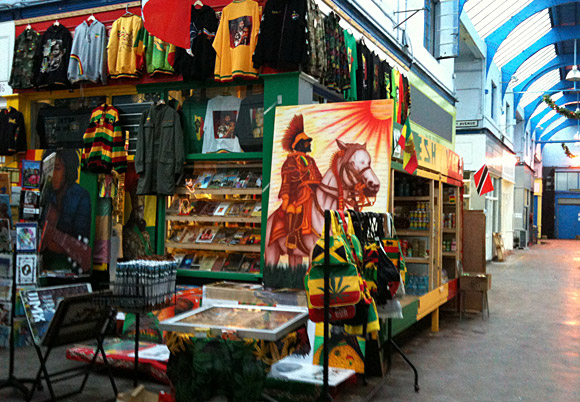 Brixton Village Indoor Market - Space Makers empty shops project in Granville Arcade, off Coldharbour Lane and Atlantic Road, London SW9 