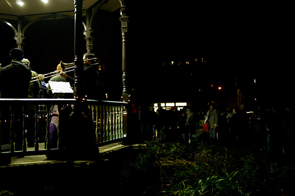 Photos of Carol Singing by Candlelight, Myatts Fields Park in Lambeth, south London, 6th December 