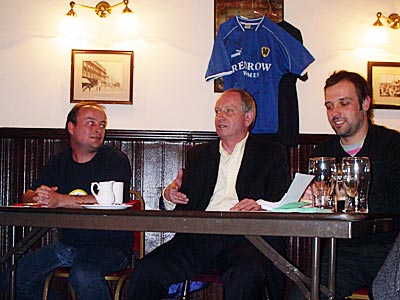Cardiff City manager Lenny Lawrence meets the 1927 Club, Fountain Abbey pub, Paddington, London W2