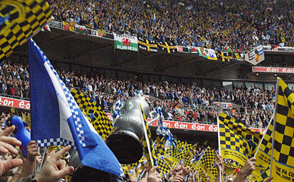 Portsmouth 1 Cardiff City 0, FA Cup final, Wembley, 17th May 2008