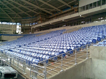 New Cardiff City football club stadium: photographs of work in progress, January 2009