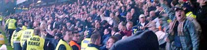 Cardiff City fans at QPR