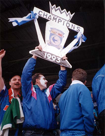 Scunthorpe 0 Cardiff City 3 Third Division Saturday 8th May 1993