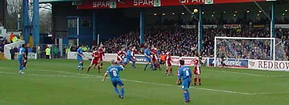 City on the attack, Cardiff vs Walsall, Boxing Day 2003