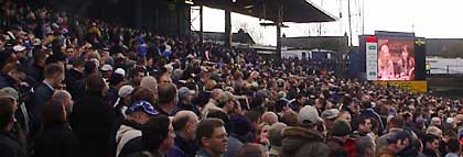 Ground improvements at Ninian Park, Cardiff vs Walsall, Boxing Day 2003