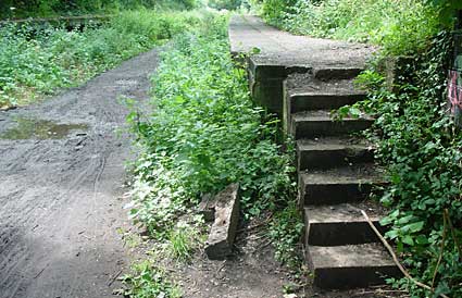 Crouch End station platforms, Walking the Northern Heights, along the route of the Finsbury Park to Highgate to Alexandra Palace railway, Parkland Walk, Haringey, London