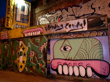 Graffiti on Sclater Street, London E1