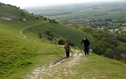 Near the top, Fulking Escarpment, South Downs, East Sussex