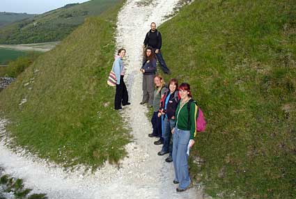 Group pose, Fulking Escarpment, South Downs, East Sussex
