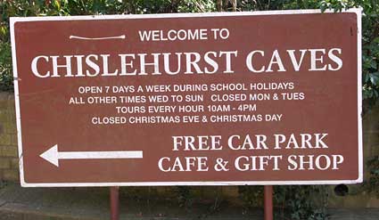 Entrance to the Chislehurst Caves, Kent