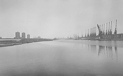 London docks, a photo study of London's docklands in 1980