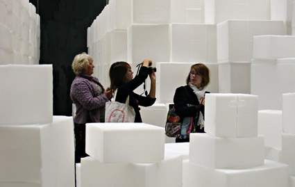 Inside the Turbine Hall at the Tate Modern, Rachel Whiteread