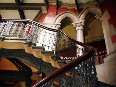 Grand Staircase view, Midland Grand Hotel, St Pancras Chamber London UK