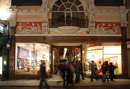 Royal Arcade at 28 Old Bond Street Mayfair, London January, 2007
