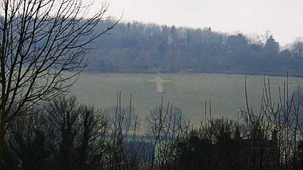 Cross on the hill, Shoreham, country walk, Kent