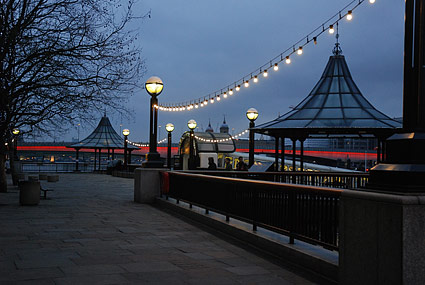 Night view, South Bank, London, February 2007