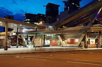 Vauxhall Cross bus station, Central London and River Thames walk