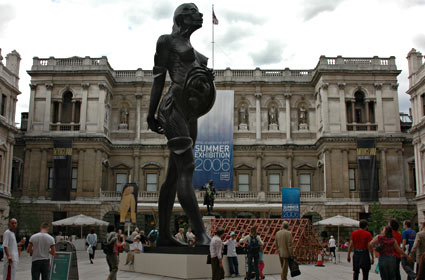 London tourist, views of Trafalgar Square, British Museum and more, September 2006