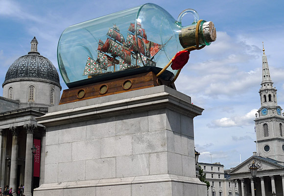 Nelson’s Ship in a Bottle and Gay Pride, Trafalgar Square