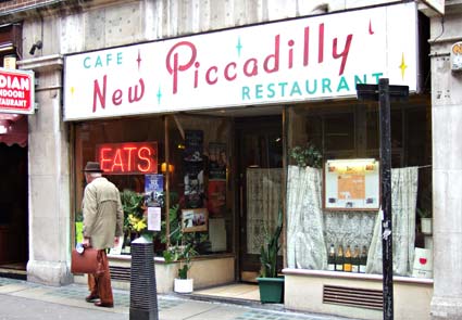 New Piccadilly café, Denman Street, Piccadilly, London