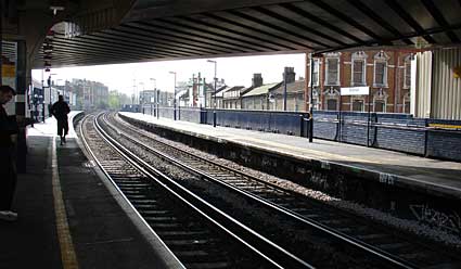 Brixton railway station, London