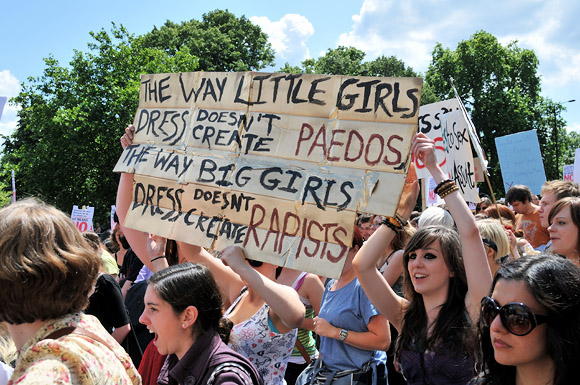London Slutwalk from Piccadilly to Trafalgar Square, Saturday June 11th 2011