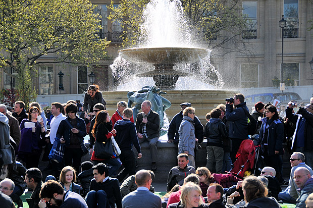 St George's Day festival, Trafalgar Square, central London, Saturday 21st April 2012