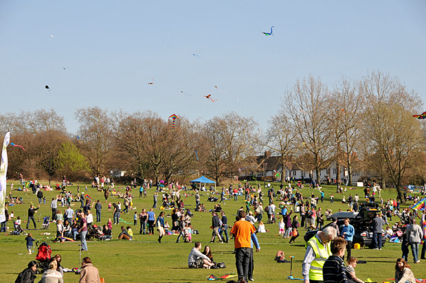 Streatham Kite Day, Streatham Common, south London, 1st April 2012