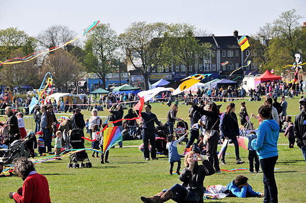 Streatham Kite Day, Streatham Common, south London, 1st April 2012