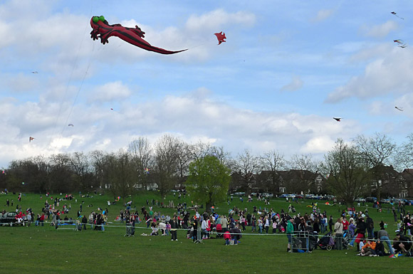 Streatham Common Kite Day, Streatham Common, Lambeth, London SW16, 11th April 2010