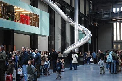 Carsten Höller installation, Tate Modern, Turbine Hall, Bankside, London, January, 2007